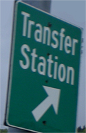 transfer station sign