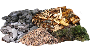 Lumber, Yard Waste, Rock, Brick and Concrete are taken to Pacific Topsoil