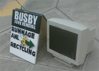 We recycle computers, along with LCD and CRT monitors
